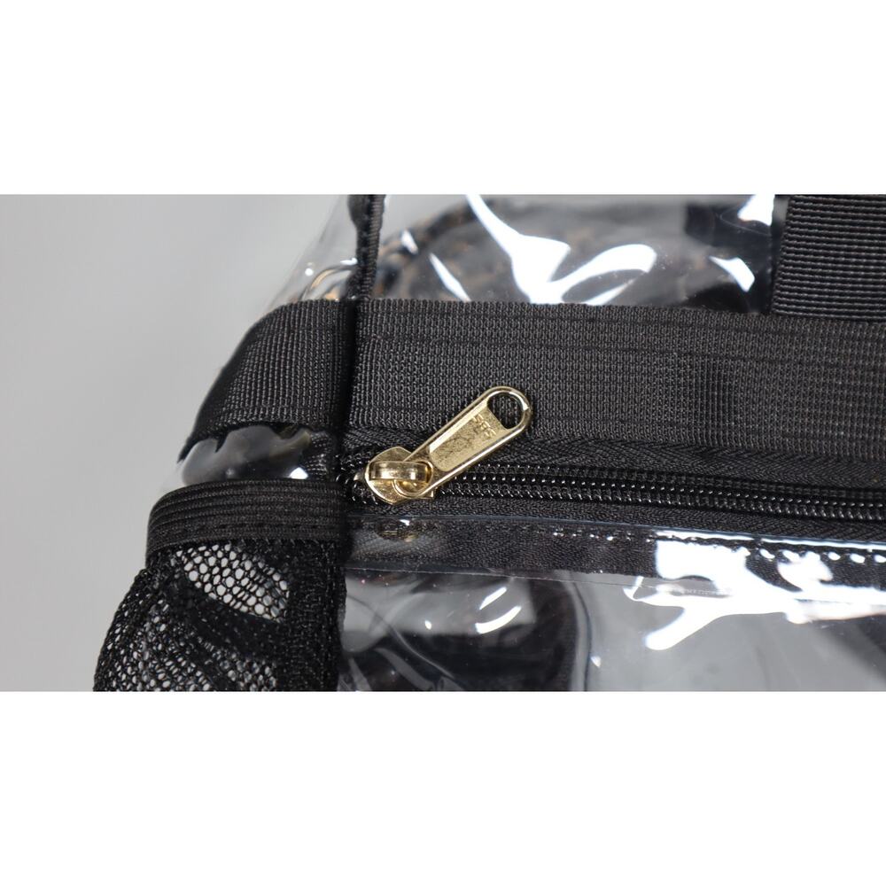 Paxiland Clear Stadium Tote Bag 12x6x12 Transparent PVC Bag with Leopard Strap - Picture 4 of 6